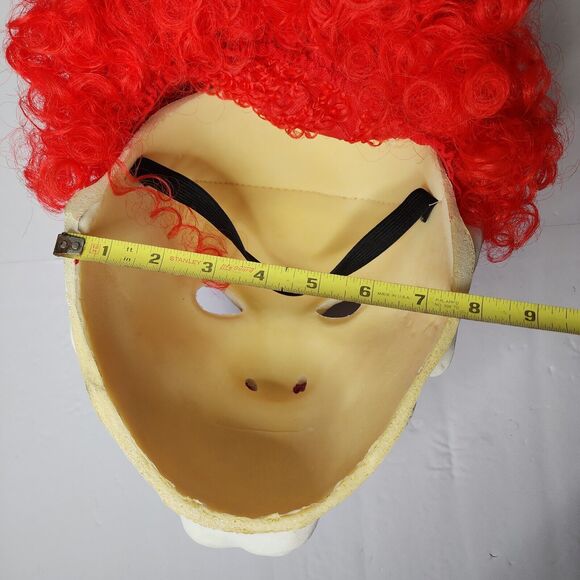 Scary Clown foam mask SPIRIT Halloween Creepy Evil Scary red hair evil scary IT - Picture 6 of 7